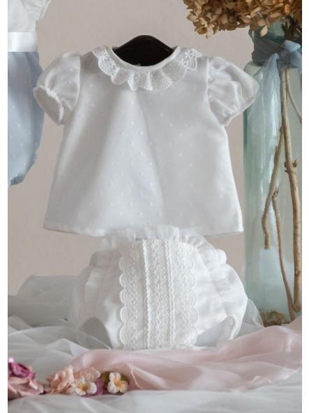 Conjuntto de bautizo bebe EVA MARTINEZ modelo 20041-20021