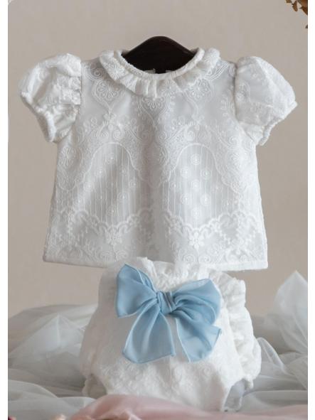 Conjuntto de bautizo bebe EVA MARTINEZ modelo 30041-30021