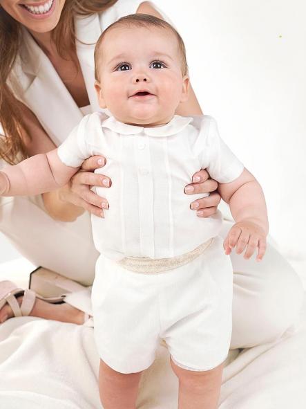 Conjunto bautizo bebe niño AMAYA huve