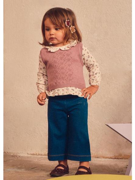 Conjunto bebe niña MAYORAL con chaleco unido16-02536-016 [0]