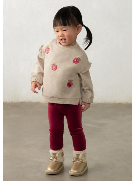 Conjunto de leggings terciopelo bebe niña MAYORAL frambusa 16-02782-059 [0]