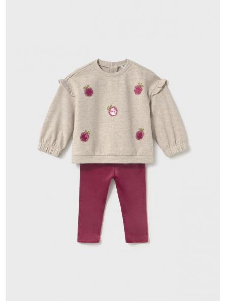Conjunto de leggings terciopelo bebe niña MAYORAL frambusa 16-02782-059 [2]