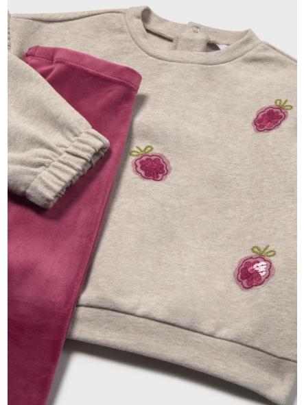 Conjunto de leggings terciopelo bebe niña MAYORAL frambusa 16-02782-059 [4]