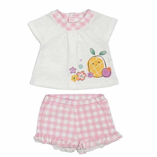 Conjunto de bebe niña MAYORAL newborn pantalón cuadros 1695 [0]
