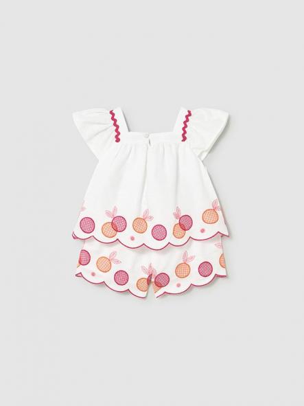 Conjunto de short bebe niña MAYORAL bordado 26-01214-081 [1]
