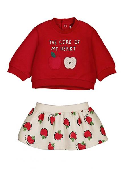 Conjunto de bebe niña MAYORAL newborn manzanas 15-02630-044