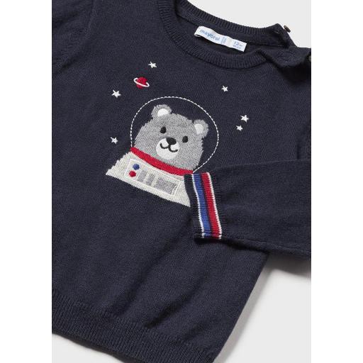 Conjunto de bebe niño MAYORAL jersey oso del espacio [2]