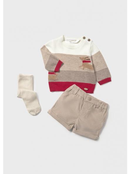Conjunto de bebe niño MAYORAL newborn con leotardos 2259