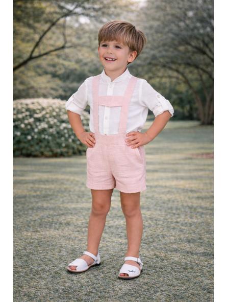 Conjunto de ceremonia bebe niño NEKENIA de peto 2521501-2521109 salmon [1]