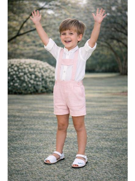 Conjunto de ceremonia bebe niño NEKENIA de peto 2521501-2521109 salmon [2]