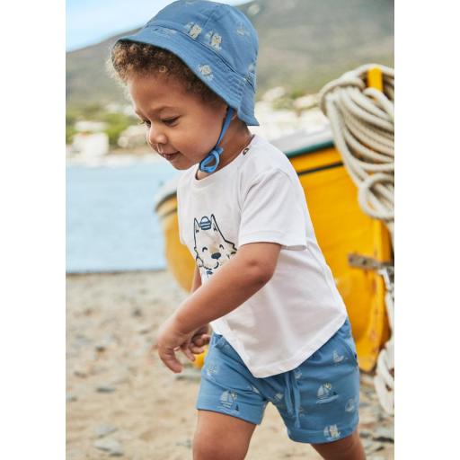 Conjunto playero con gorrito bebe niño MAYORAL "captain" 1655