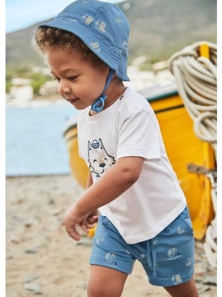 Conjunto playero con gorrito bebe niño MAYORAL "captain" 1655