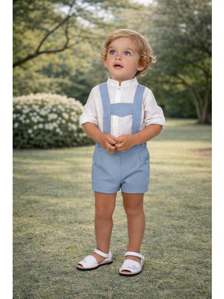 Conjunto de ceremonia bebe niño NEKENIA de peto 2521501-2521109 azul