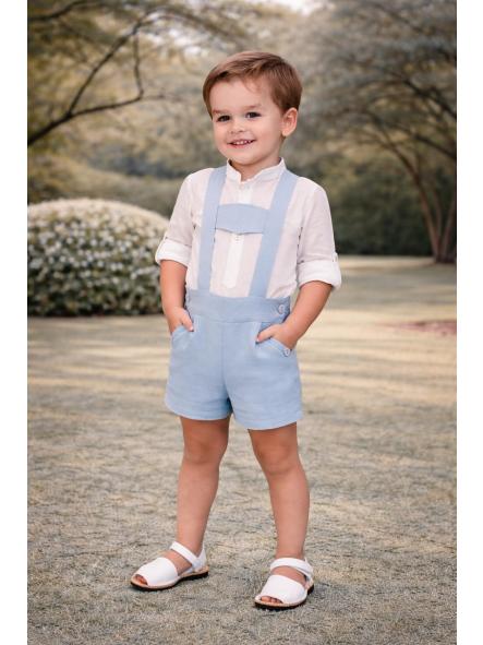 Conjunto de ceremonia bebe niño NEKENIA de peto 2521501-2521109 celeste [3]