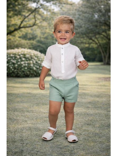 Conjunto de ceremonia niño NEKENIA de pantalon 2521500-2521110 verde agua [2]