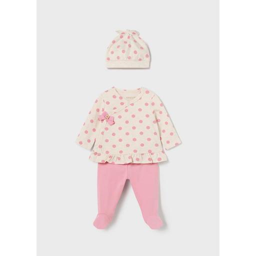 Conjunto de primera puesta niña MAYORAL newborn con gorrito 24-01531-026 [1]