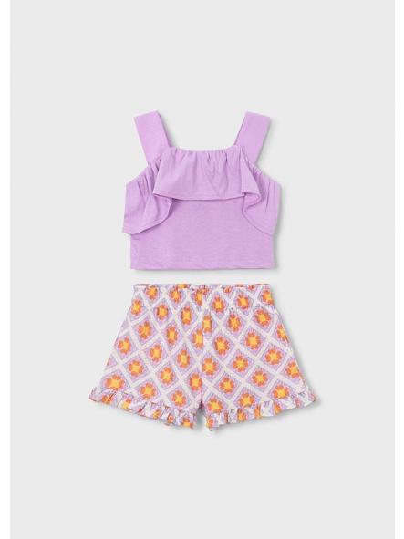 Conjunto short de niña MAYORAL volante 26-03230-077 [0]
