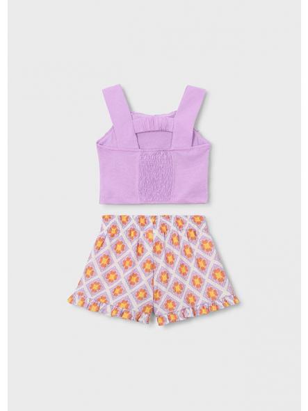 Conjunto short de niña MAYORAL volante 26-03230-077 [1]