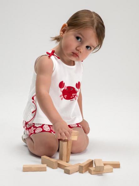 Conjunto playero tirantes bebe niña MAYORAL cangrejo 26-01210-065 [0]