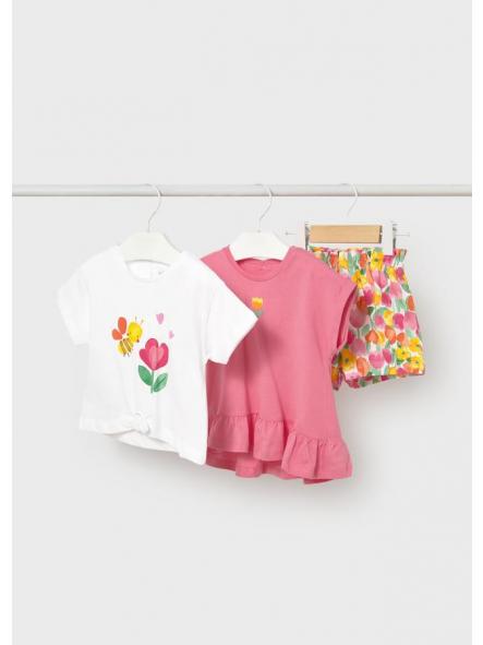 Conjunto playero bebe niña MAYORAL dos camisetas 26-01206-047
