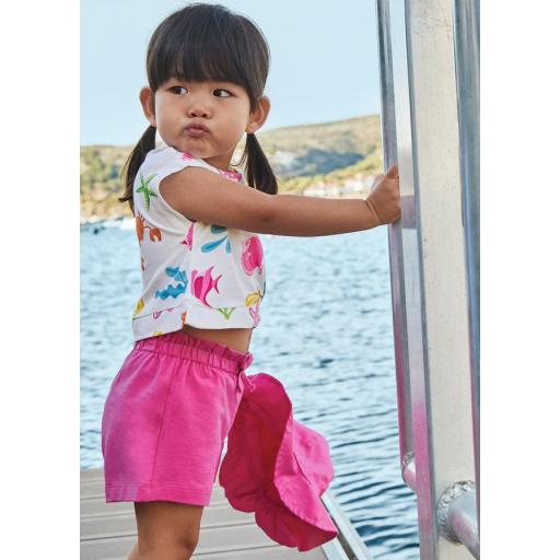 Conjunto playero dos camisetas bebe niña MAYORAL "sirena" 1232 fucisa