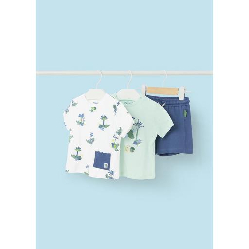 Conjunto con dos camisetas bebe niño MAYORAL palmeras 1655