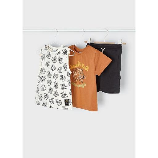 Conjunto algodón dos camiseta niño MAYORAL "jaguar" 3604