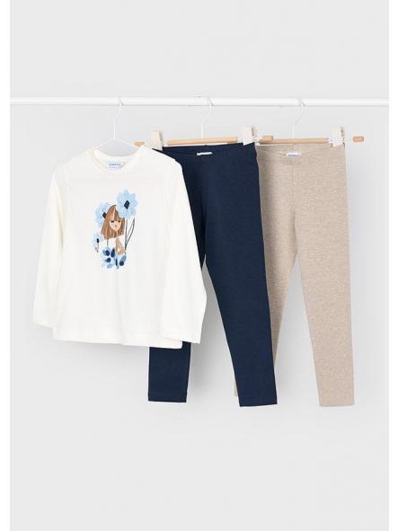 Conjunto dos leggings niña MAYORAL algodón 4724