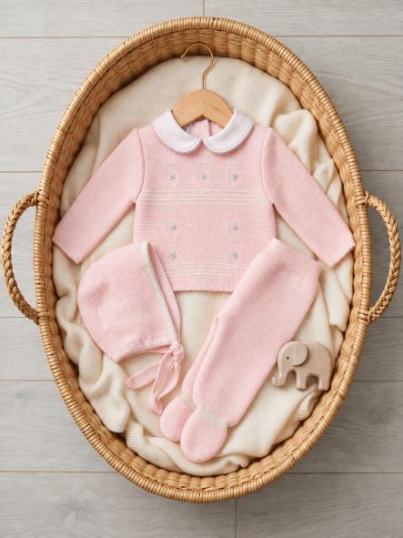Conjunto de primera puesta bebé Glory Bebé 29103 rosa [0]