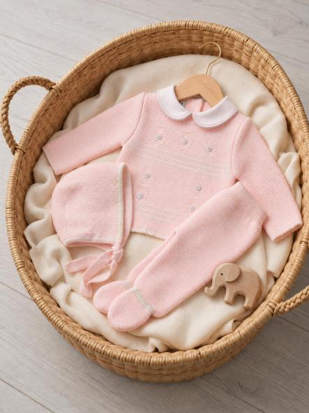 Conjunto de primera puesta bebé Glory Bebé 29103 rosa [1]