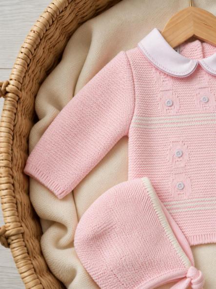 Conjunto de primera puesta bebé Glory Bebé 29103 rosa [4]