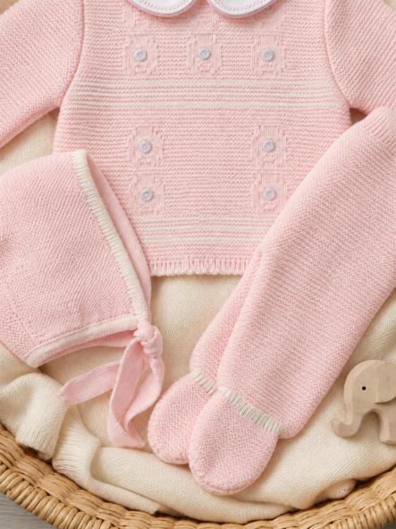 Conjunto de primera puesta bebé Glory Bebé 29103 rosa [5]