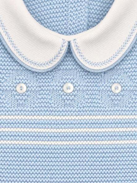 Conjunto de primera puesta bebé Glory 29103 celeste de 3 piezas [4]