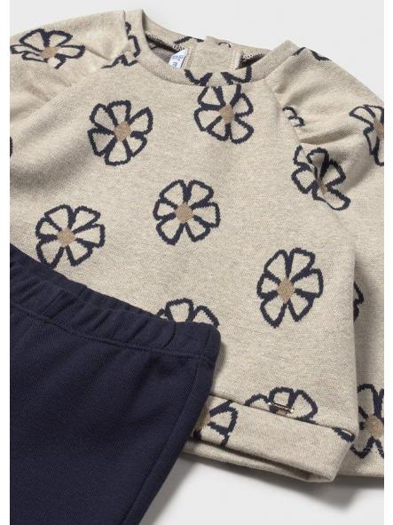 Conjunto bebe niña MAYORAL leggings algodón flores 2742 [2]