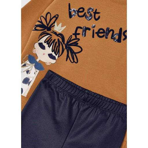 Conjunto de niña leggings MAYORAL "best friends" 14-04708-050 [3]