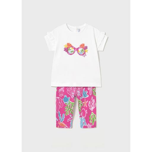 Conjunto de leggings bebe niña MAYORAL "gafas" 1739