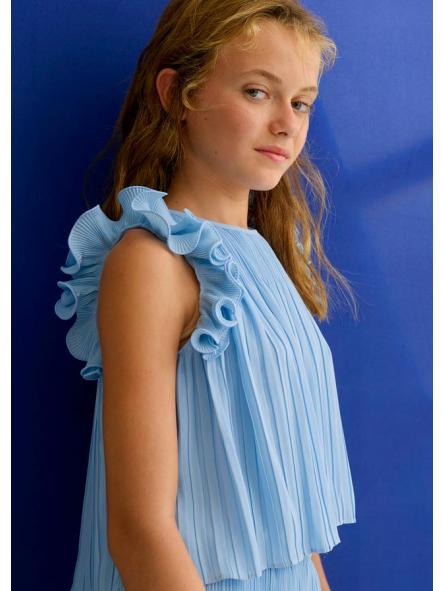 Conjunto de adolescente pantalón largo plisado ABEL Y LULA gasa 26-05285-034 [1]