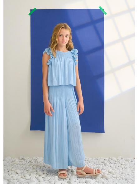 Conjunto de adolescente pantalón largo plisado ABEL Y LULA gasa 26-05285-034 [2]