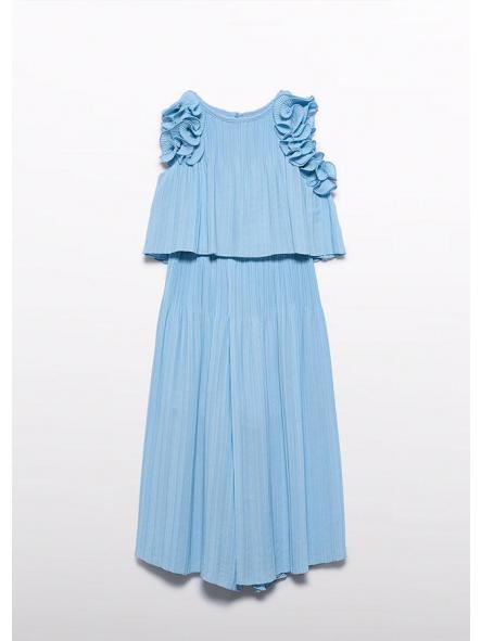 Conjunto de adolescente pantalón largo plisado ABEL Y LULA gasa 26-05285-034 [3]