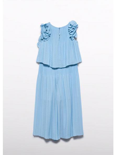 Conjunto de adolescente pantalón largo plisado ABEL Y LULA gasa 26-05285-034 [4]