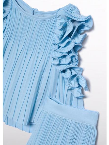 Conjunto de adolescente pantalón largo plisado ABEL Y LULA gasa 26-05285-034 [5]