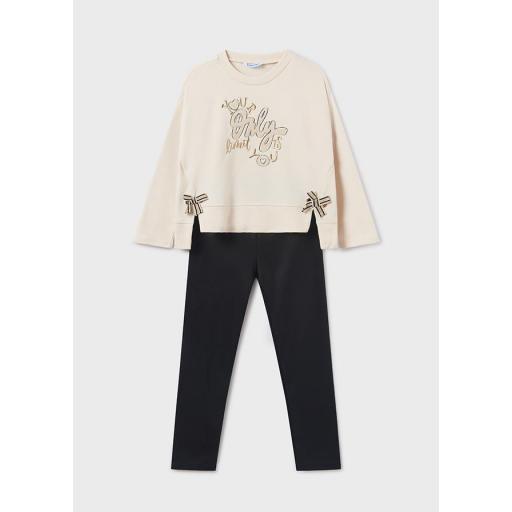 Conjunto niña juvenil MAYORAL leggings polipiel [1]
