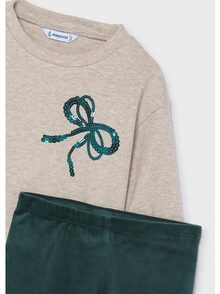Conjunto de leggings niña MAYORAL terciopelo verde 16-04739-060 [2]
