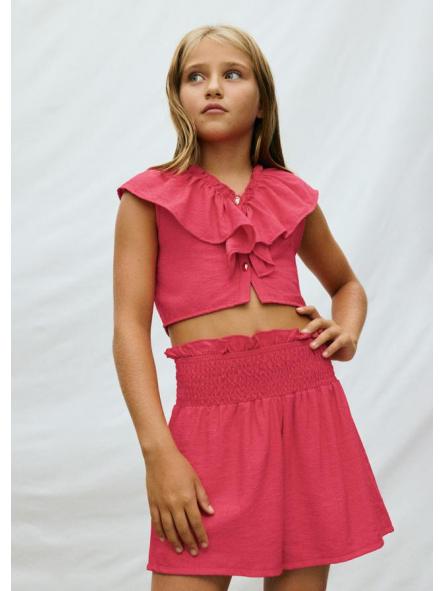 Conjunto short niña MAYORAL volante 26-06207-078 [0]
