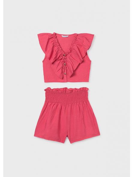 Conjunto short niña MAYORAL volante 26-06207-078 [3]