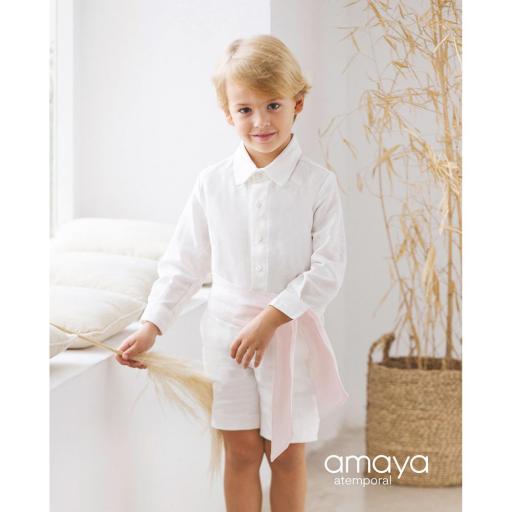 Conjunto para niño de Amaya Ceremonia en lino anudado 533280 v3 [2]