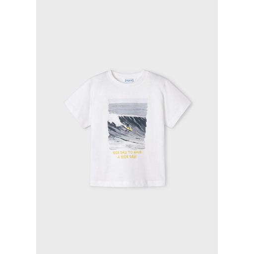 Conjunto algodón dos camiseta niño MAYORAL "nice day" 3608 amarillo [1]