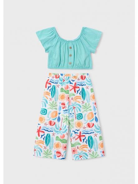 Conjunto de pantalón largo niña MAYORAL estampado 26-03597-070