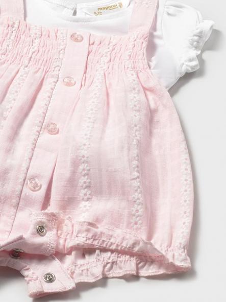 Conjunto de peto corto bebe niña MAYORAL newborn 26-01638-042 [2]