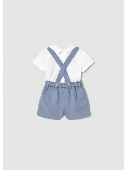 Conjunto de bebe niño MAYORAL newborn pantalon con tirantes 1213 [1]